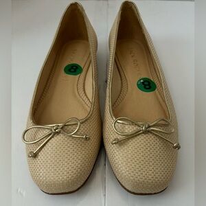 Jack Rogers Women Kenlyn Raffia Ballet Flats Size 8 Career Capsule Staple